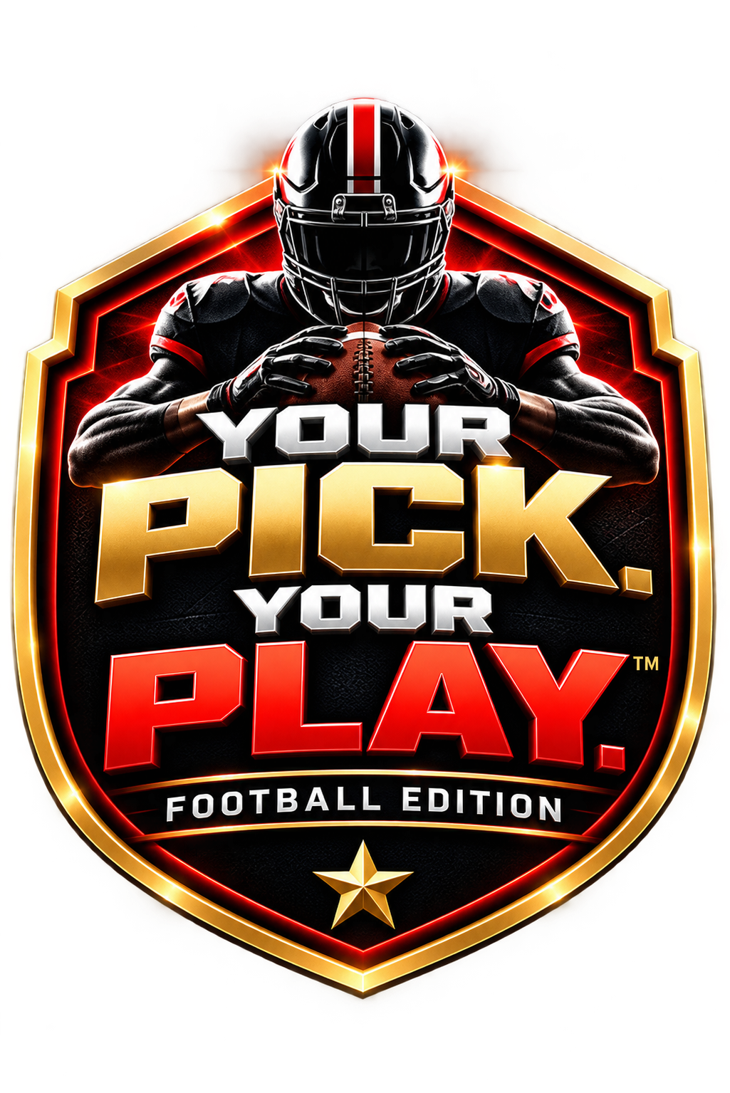 YOUR PICK. YOUR PLAY.™ — Football Edition official shield